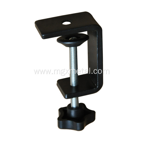 Black Powder Coated Metal Table Mount C Clamp